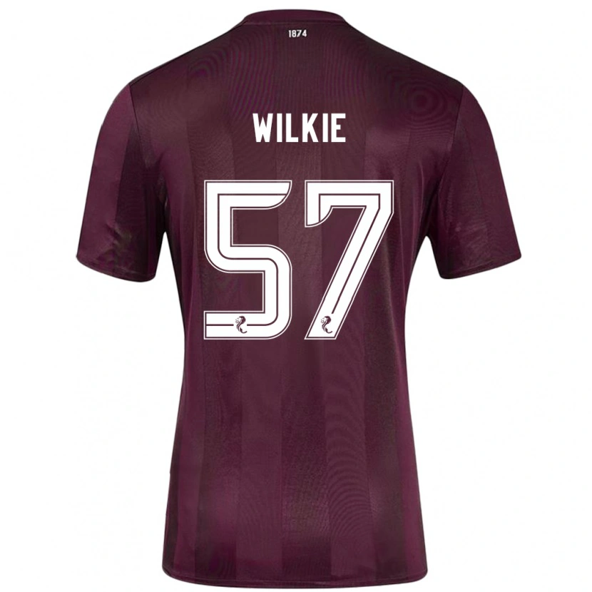 Danxen Kinderen Coupar Wilkie #57 Bordeauxrood Thuisshirt Thuistenue 2024/25 T-Shirt