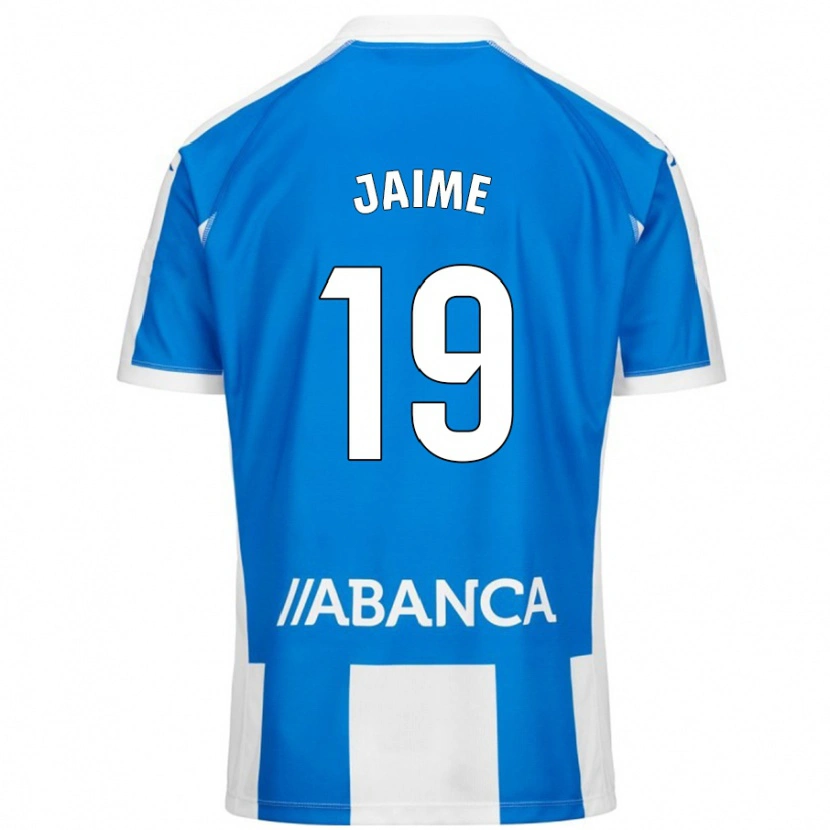 Danxen Kinderen Jaime Sánchez #19 Blauw Wit Thuisshirt Thuistenue 2024/25 T-Shirt