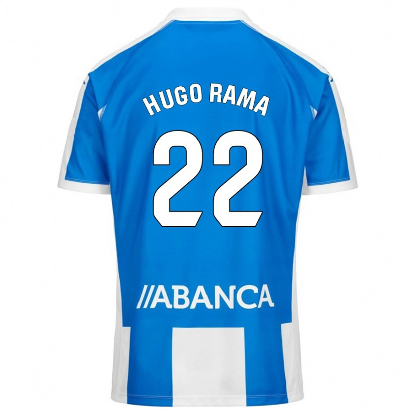 Danxen Kinderen Hugo Rama #22 Blauw Wit Thuisshirt Thuistenue 2024/25 T-Shirt