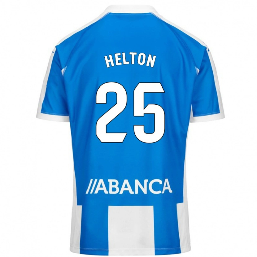 Danxen Kinderen Helton Leite #25 Blauw Wit Thuisshirt Thuistenue 2024/25 T-Shirt