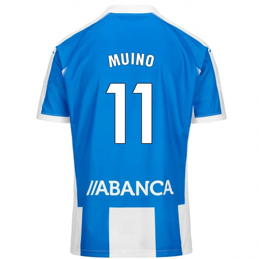 Danxen Kinderen Rosalía Muiño #11 Blauw Wit Thuisshirt Thuistenue 2024/25 T-Shirt