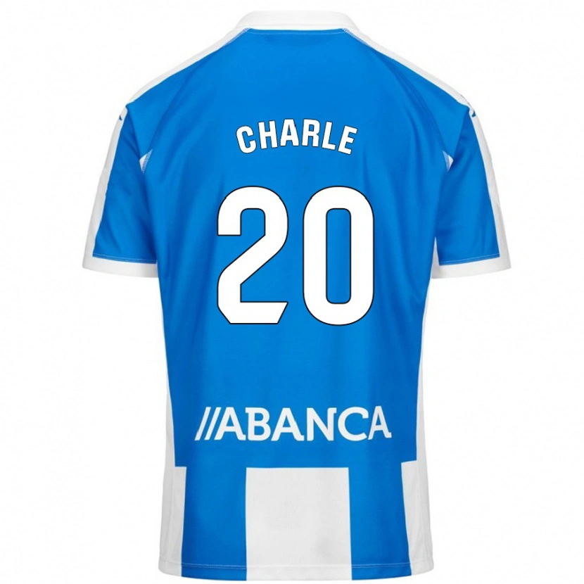 Danxen Kinderen Marta Charle #20 Blauw Wit Thuisshirt Thuistenue 2024/25 T-Shirt