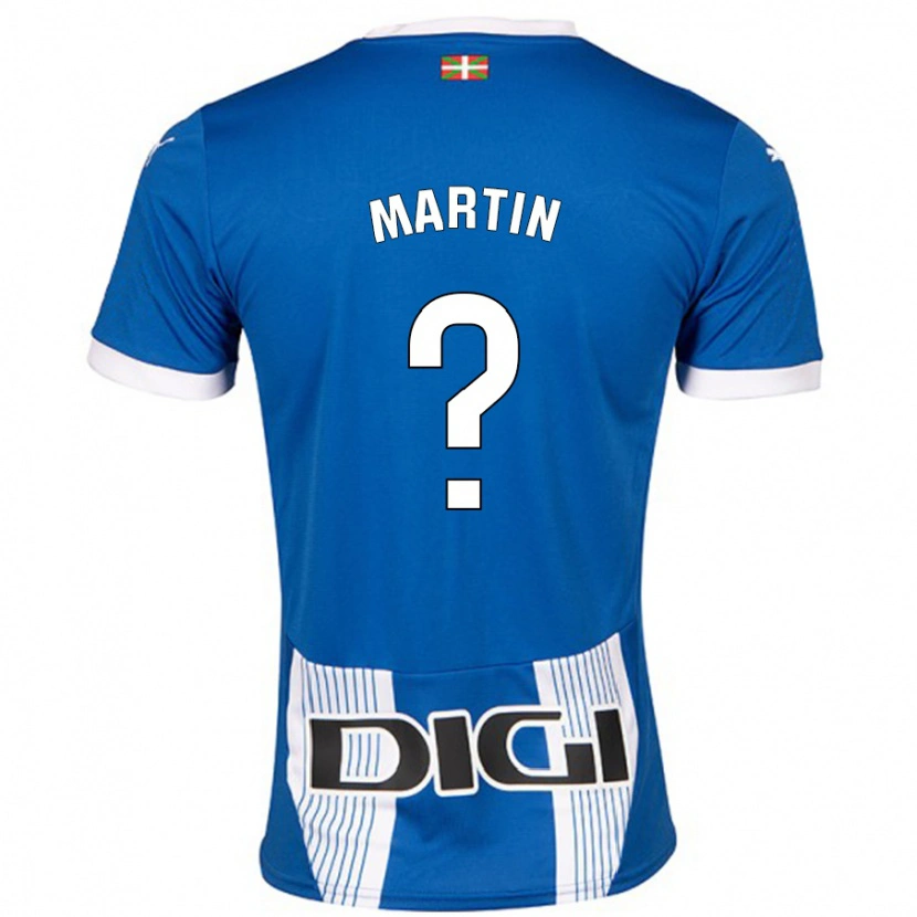 Danxen Kinderen Carlos Martín #0 Blauw Thuisshirt Thuistenue 2024/25 T-Shirt