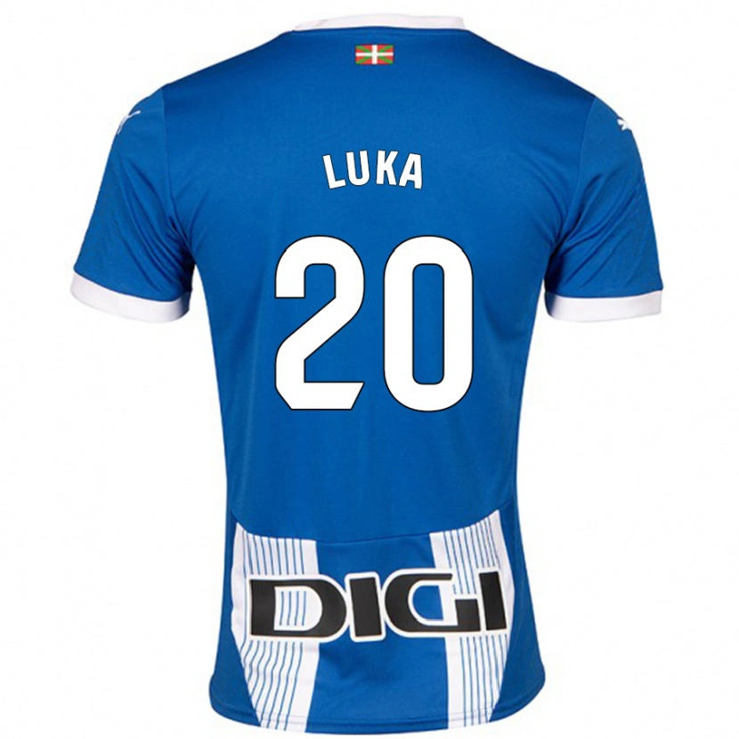 Danxen Kinderen Luka Romero #20 Blauw Thuisshirt Thuistenue 2024/25 T-Shirt