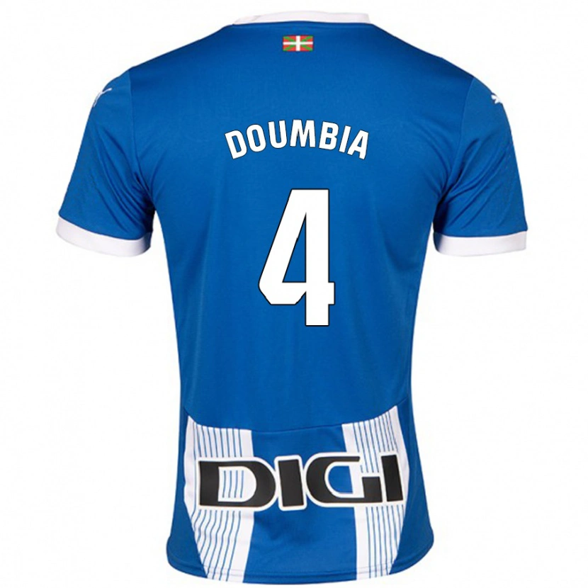 Danxen Kinderen Daouda Doumbia #4 Blauw Thuisshirt Thuistenue 2024/25 T-Shirt