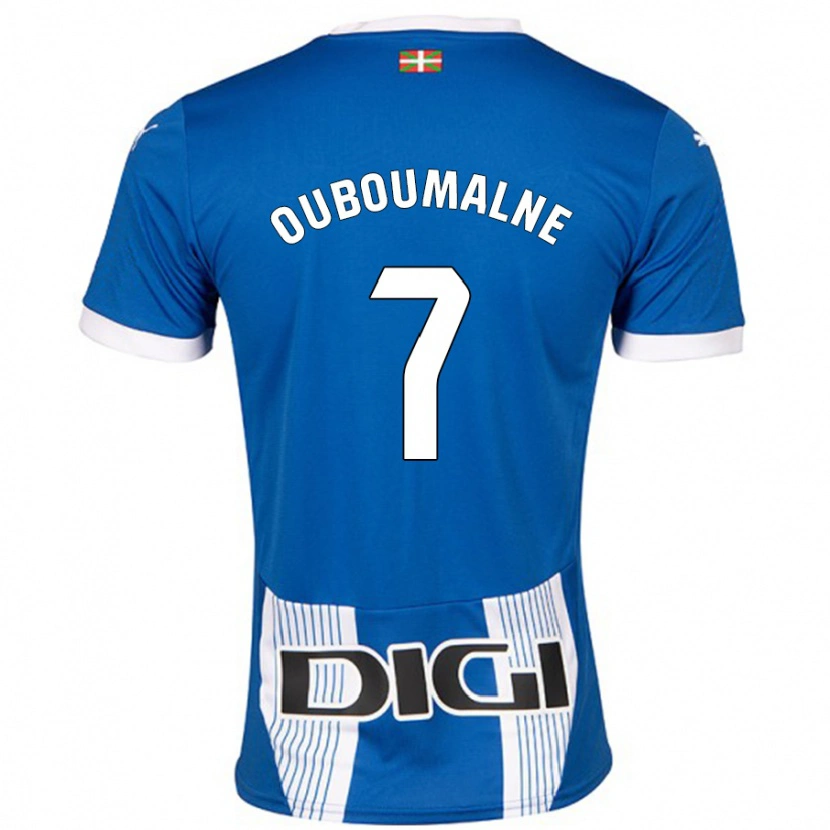 Danxen Kinderen Ibra Ouboumalne #7 Blauw Thuisshirt Thuistenue 2024/25 T-Shirt