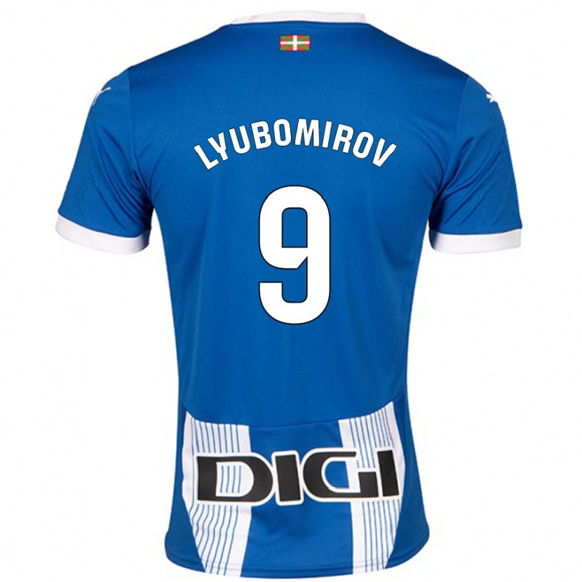 Danxen Kinderen Daniel Lyubomirov #9 Blauw Thuisshirt Thuistenue 2024/25 T-Shirt