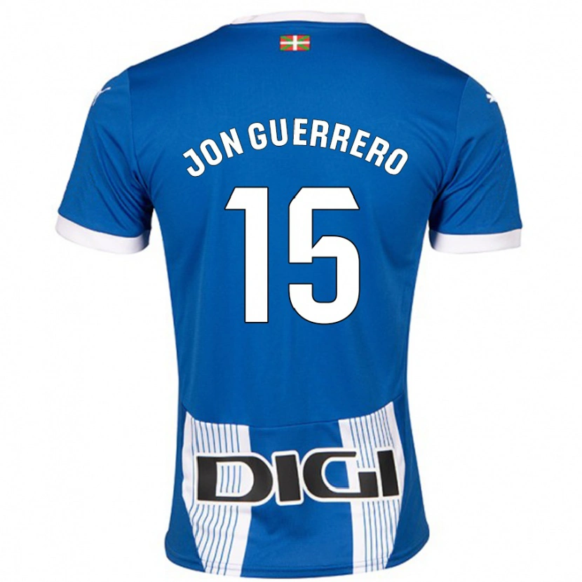 Danxen Kinderen Julen Jon Guerrero #15 Blauw Thuisshirt Thuistenue 2024/25 T-Shirt