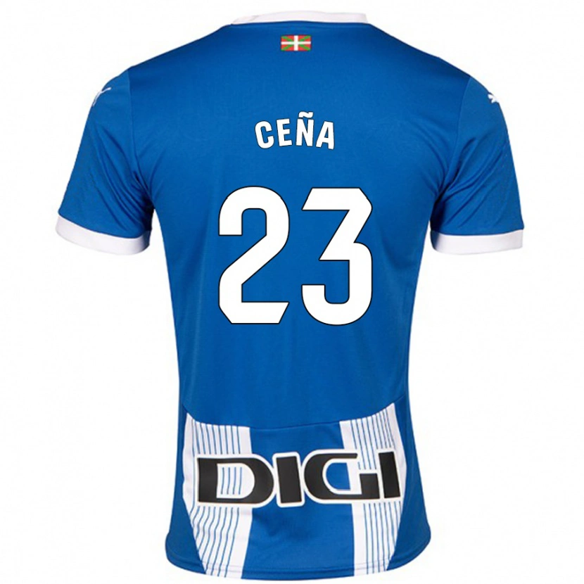 Danxen Kinderen Marcos Ceña #23 Blauw Thuisshirt Thuistenue 2024/25 T-Shirt