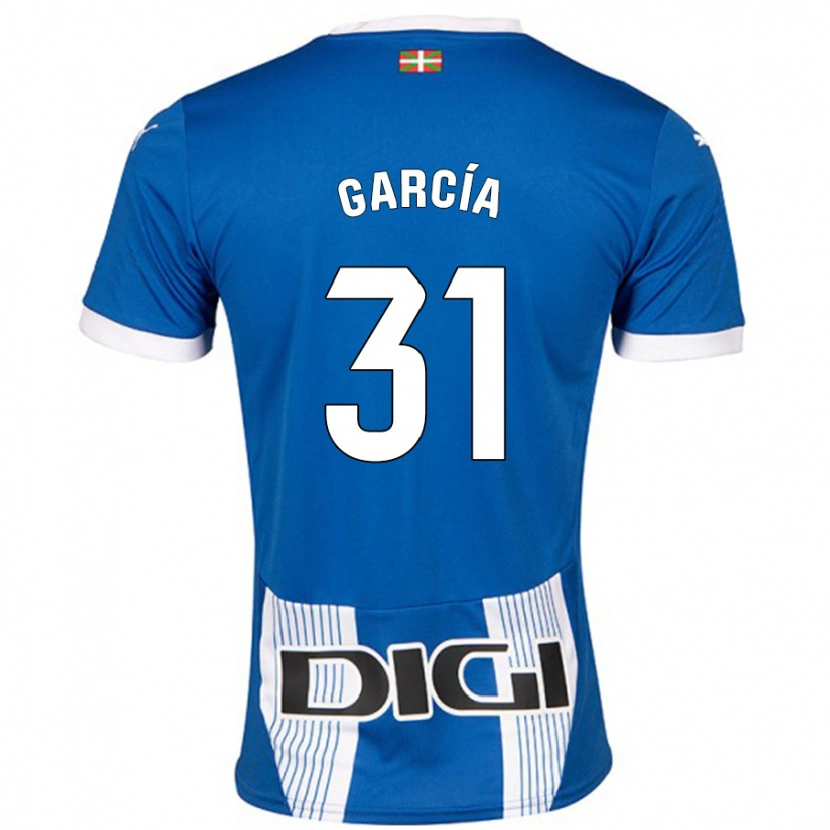 Danxen Kinderen Gaizka García #31 Blauw Thuisshirt Thuistenue 2024/25 T-Shirt