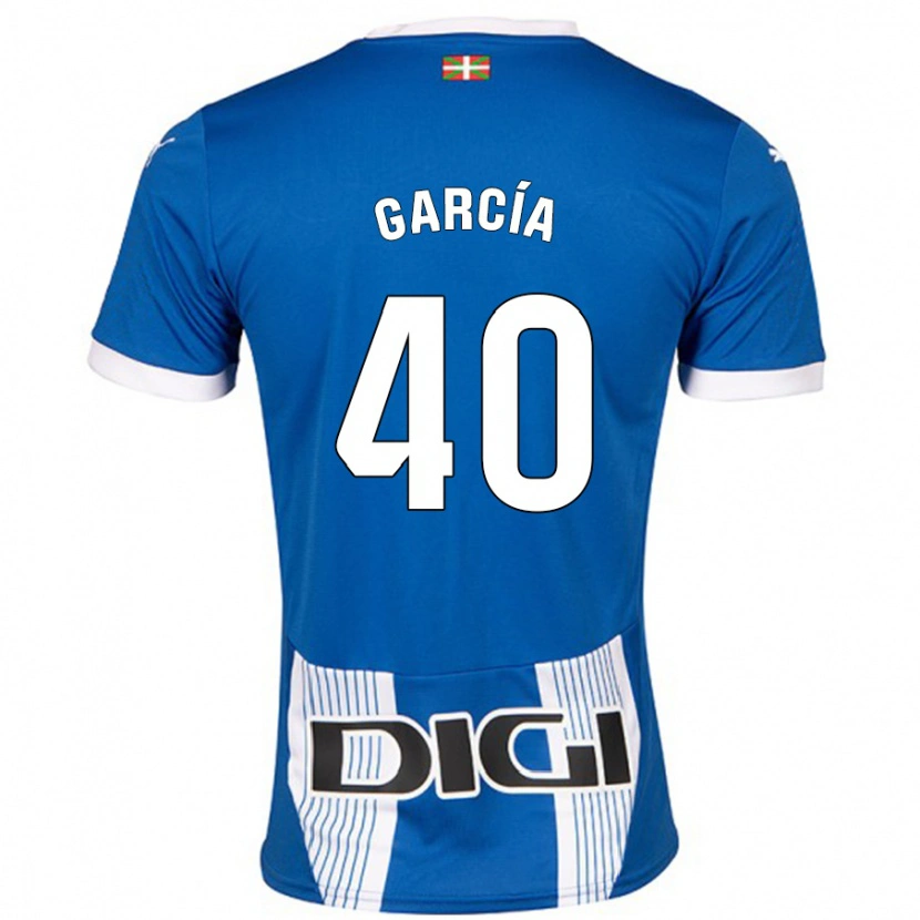 Danxen Kinderen Álvaro García #40 Blauw Thuisshirt Thuistenue 2024/25 T-Shirt