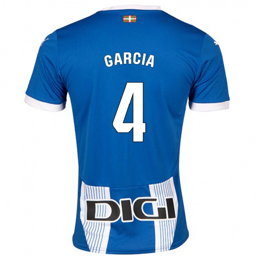 Danxen Kinderen Pichi García #4 Blauw Thuisshirt Thuistenue 2024/25 T-Shirt