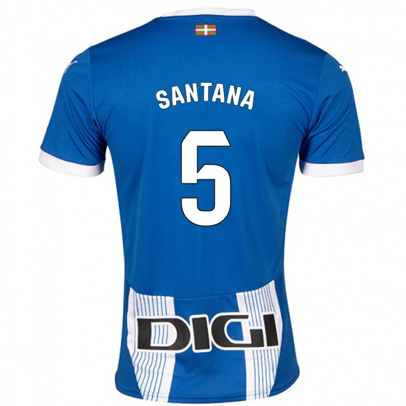 Danxen Kinderen Vanesa Santana #5 Blauw Thuisshirt Thuistenue 2024/25 T-Shirt