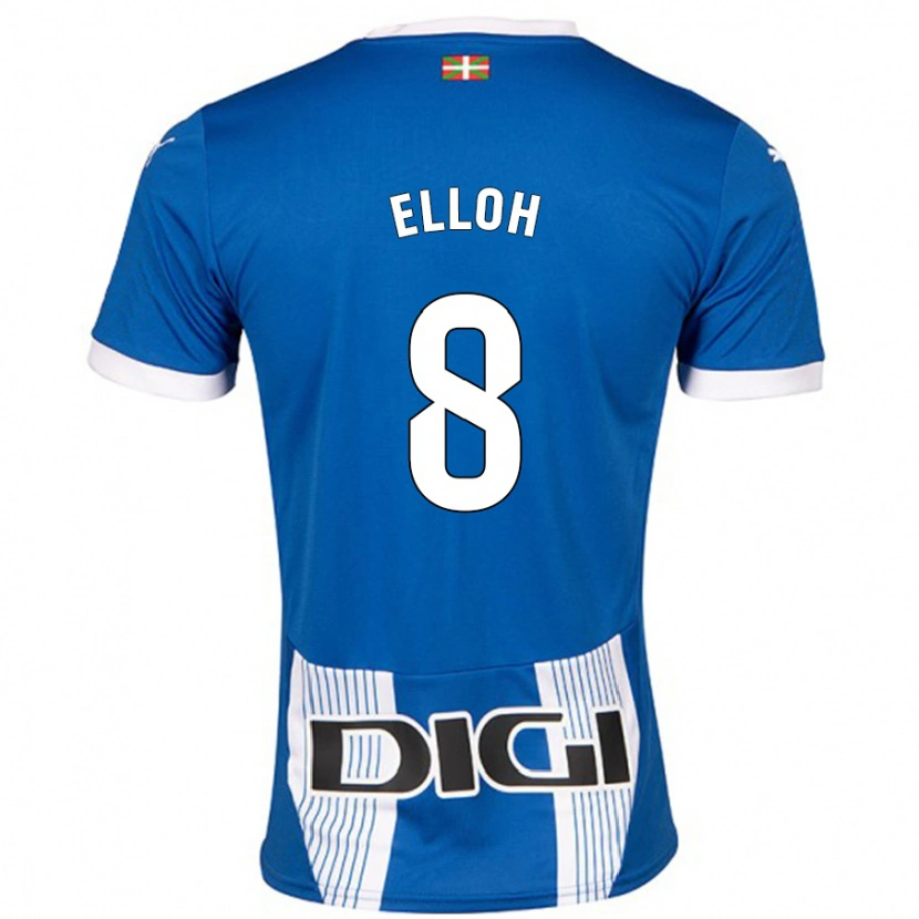 Danxen Kinderen Rebecca Elloh #8 Blauw Thuisshirt Thuistenue 2024/25 T-Shirt