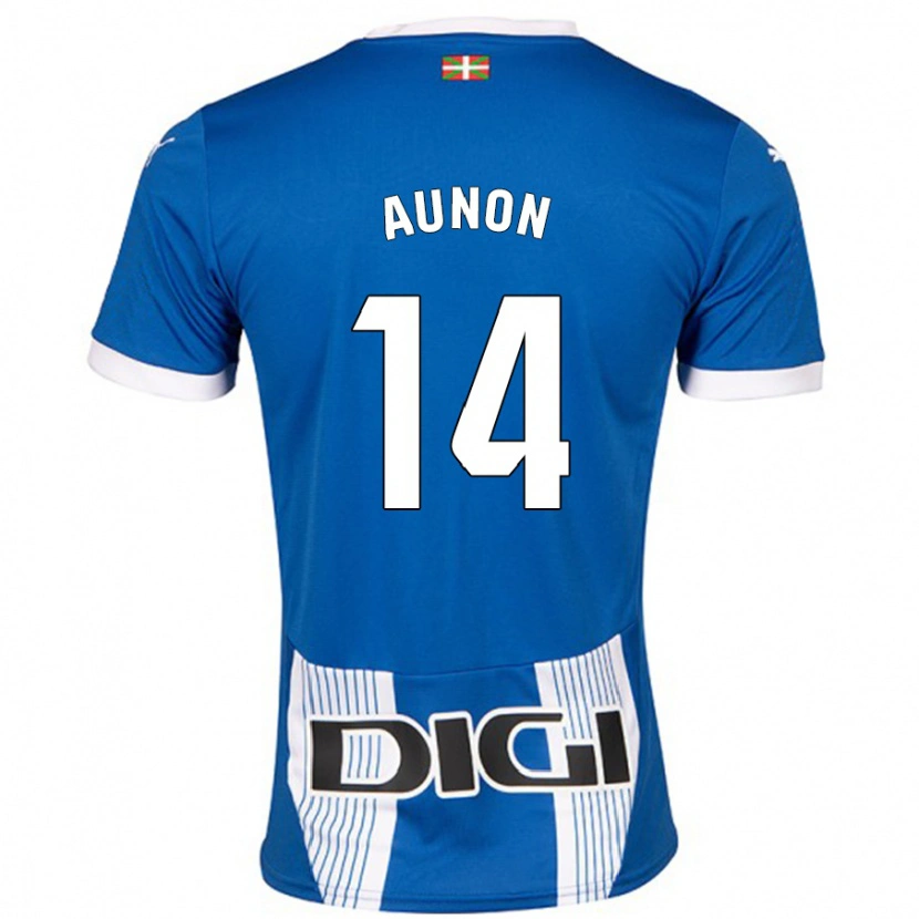 Danxen Kinderen Cristina Auñón #14 Blauw Thuisshirt Thuistenue 2024/25 T-Shirt