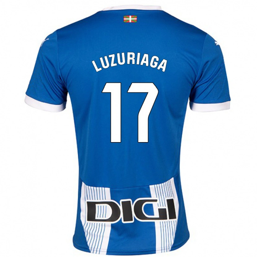 Danxen Kinderen Judith Luzuriaga #17 Blauw Thuisshirt Thuistenue 2024/25 T-Shirt