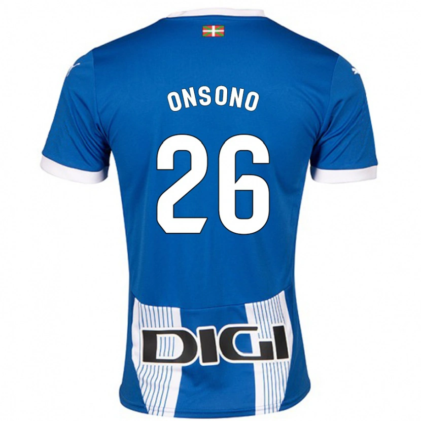 Danxen Kinderen Lorea Onsoño #26 Blauw Thuisshirt Thuistenue 2024/25 T-Shirt