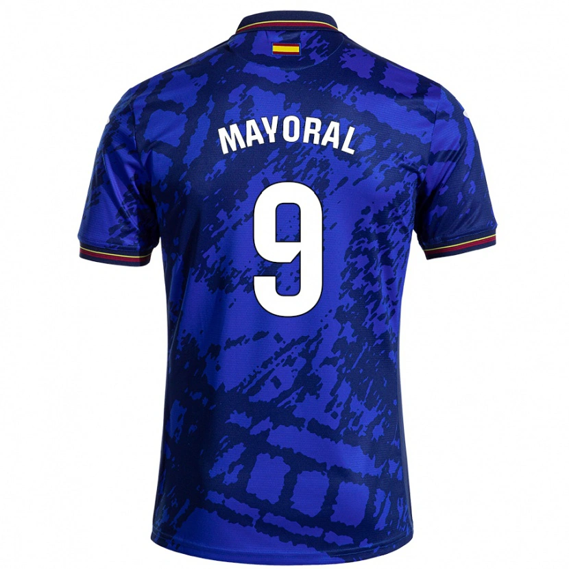 Danxen Kinderen Borja Mayoral #9 Donkerder Blauw Thuisshirt Thuistenue 2024/25 T-Shirt