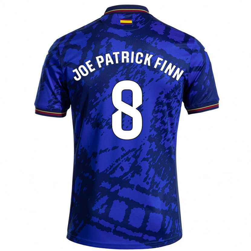 Danxen Kinderen John Joe Patrick Finn #8 Donkerder Blauw Thuisshirt Thuistenue 2024/25 T-Shirt