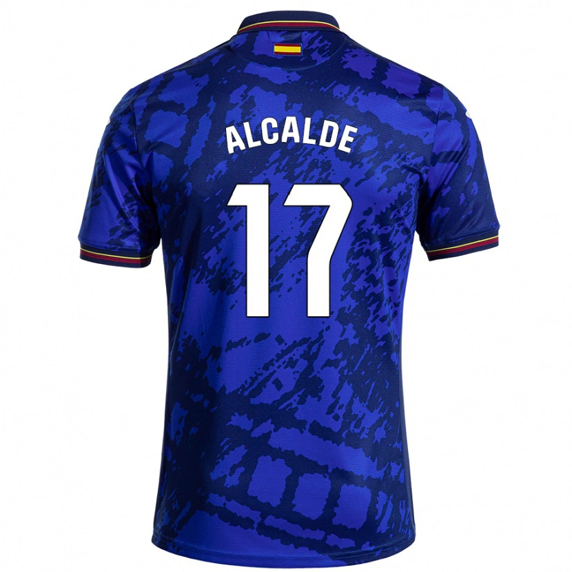 Danxen Kinderen Jacobo Alcalde #17 Donkerder Blauw Thuisshirt Thuistenue 2024/25 T-Shirt