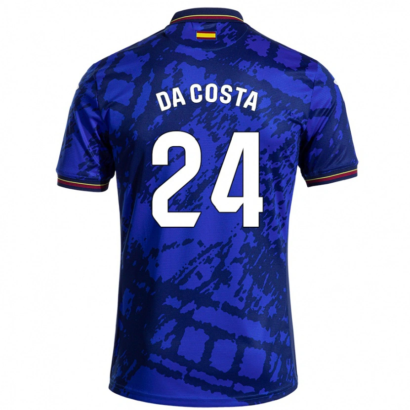 Danxen Kinderen Coba Da Costa #24 Donkerder Blauw Thuisshirt Thuistenue 2024/25 T-Shirt