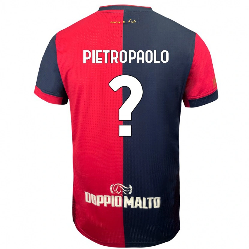 Danxen Kinderen Mario Pietropaolo #0 Rood Donkerder Blauw Thuisshirt Thuistenue 2024/25 T-Shirt