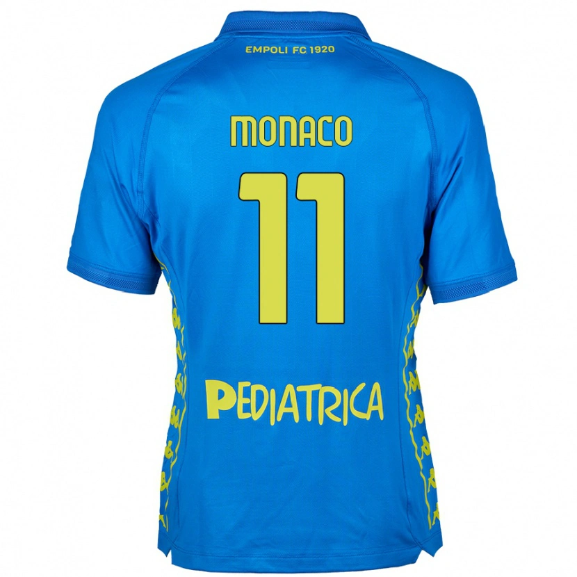 Danxen Kinderen Salvatore Monaco #11 Blauw Thuisshirt Thuistenue 2024/25 T-Shirt