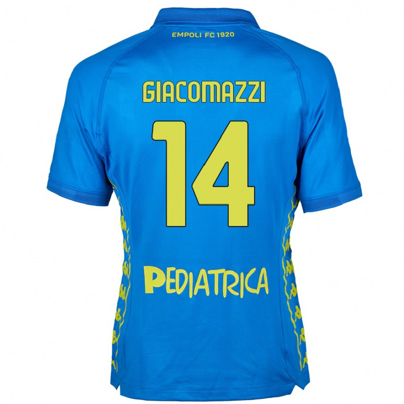 Danxen Kinderen Sebastián Giacomazzi #14 Blauw Thuisshirt Thuistenue 2024/25 T-Shirt