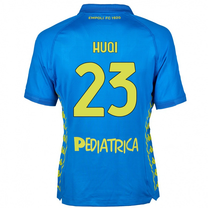 Danxen Kinderen Mattia Huqi #23 Blauw Thuisshirt Thuistenue 2024/25 T-Shirt