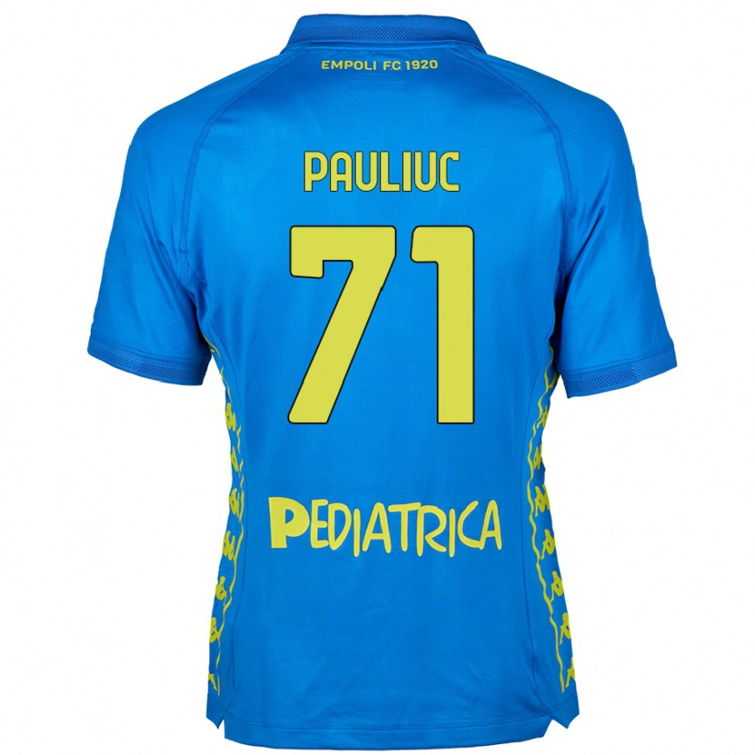 Danxen Kinderen Nicolò Pauliuc #71 Blauw Thuisshirt Thuistenue 2024/25 T-Shirt