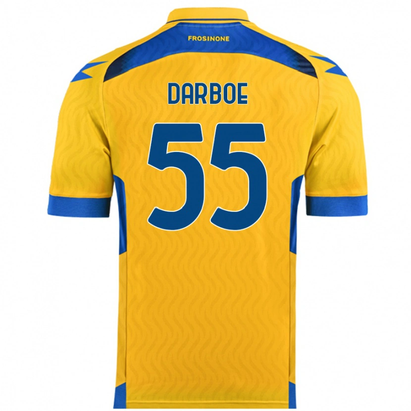 Danxen Kinderen Ebrima Darboe #55 Geel Thuisshirt Thuistenue 2024/25 T-Shirt