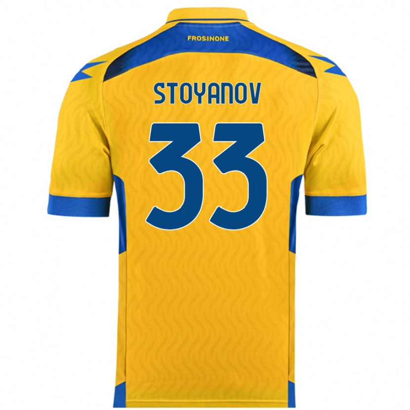 Danxen Kinderen Steliyan Stoyanov #33 Geel Thuisshirt Thuistenue 2024/25 T-Shirt