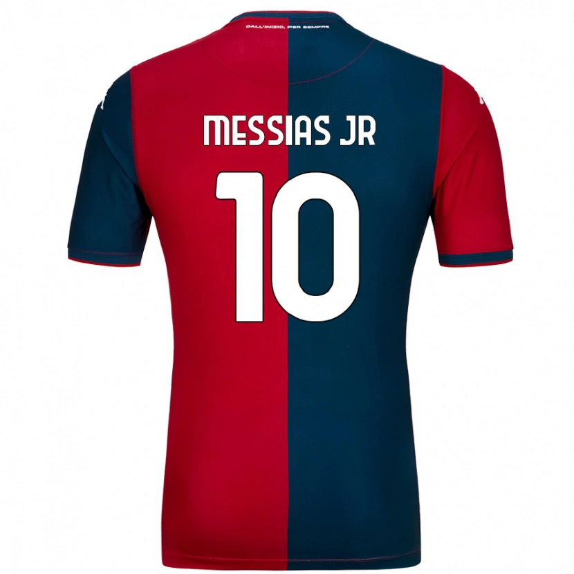 Danxen Kinderen Junior Messias #10 Rood Donkerblauw Thuisshirt Thuistenue 2024/25 T-Shirt