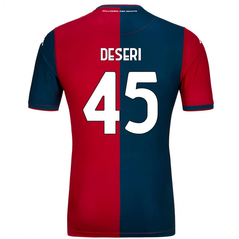 Danxen Kinderen Gracien Deseri #45 Rood Donkerblauw Thuisshirt Thuistenue 2024/25 T-Shirt