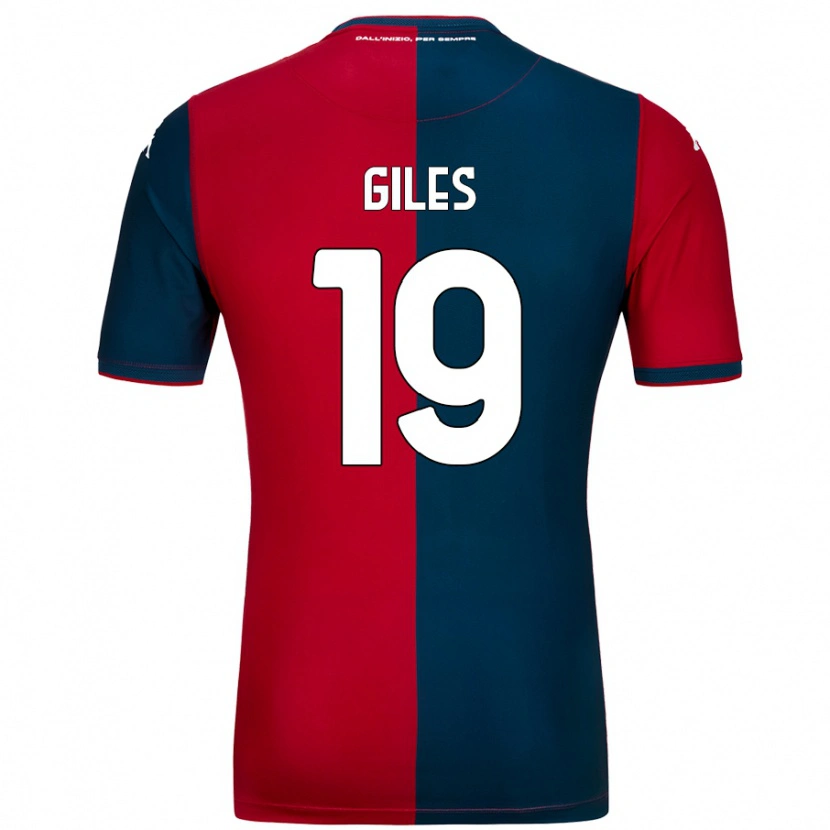 Danxen Kinderen Heidi Giles #19 Rood Donkerblauw Thuisshirt Thuistenue 2024/25 T-Shirt