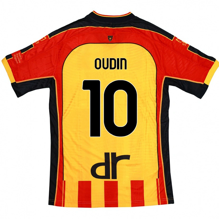 Danxen Kinderen Rémi Oudin #10 Geel Rood Thuisshirt Thuistenue 2024/25 T-Shirt