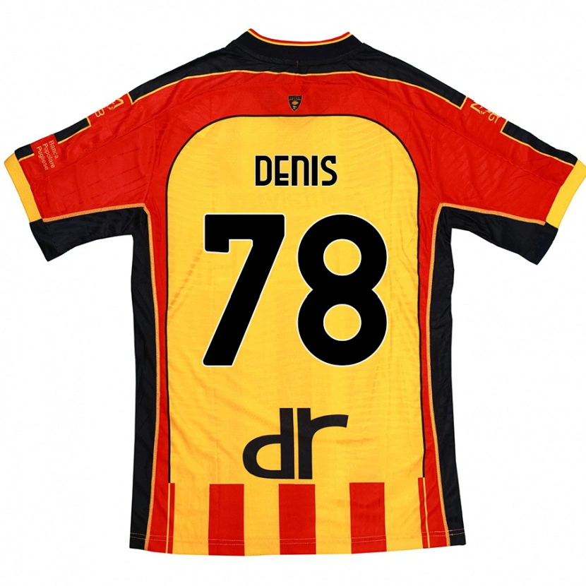 Danxen Kinderen Max Denis #78 Geel Rood Thuisshirt Thuistenue 2024/25 T-Shirt