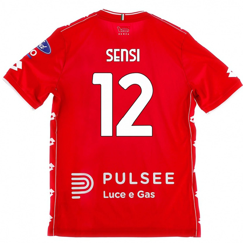 Danxen Kinderen Stefano Sensi #12 Rood Wit Thuisshirt Thuistenue 2024/25 T-Shirt