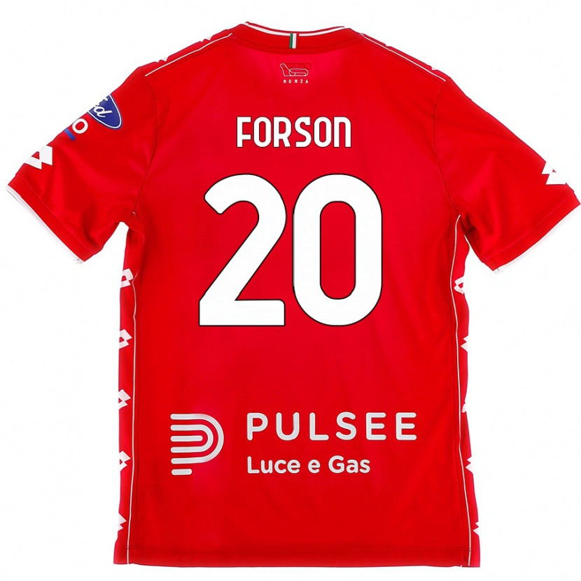 Danxen Kinderen Omari Forson #20 Rood Wit Thuisshirt Thuistenue 2024/25 T-Shirt