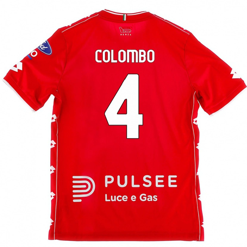 Danxen Kinderen Leonardo Colombo #4 Rood Wit Thuisshirt Thuistenue 2024/25 T-Shirt