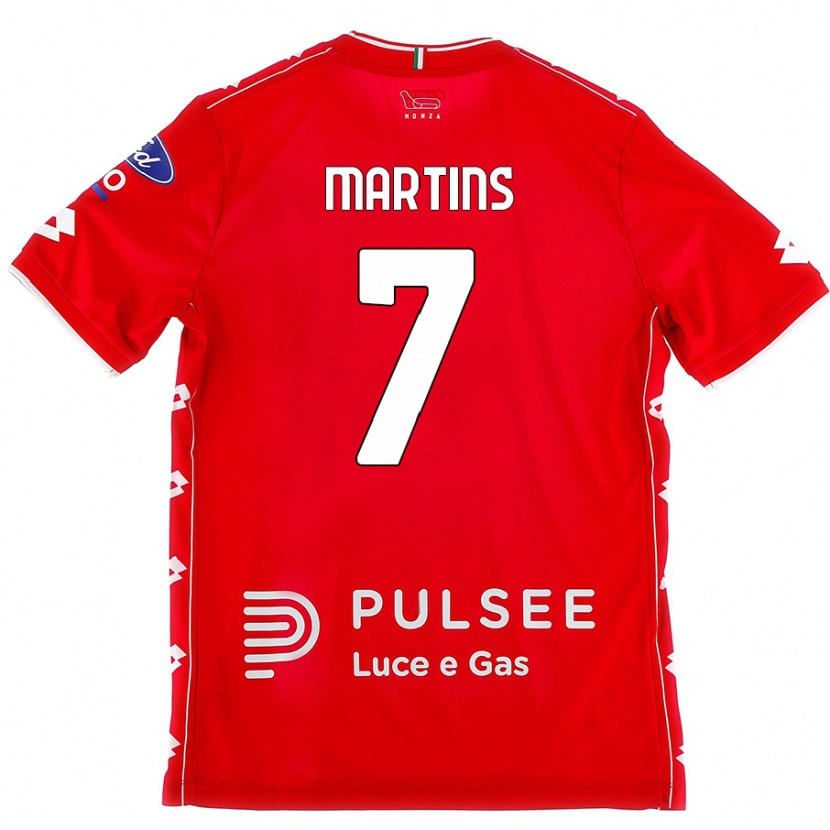 Danxen Kinderen Kevin Martins #7 Rood Wit Thuisshirt Thuistenue 2024/25 T-Shirt