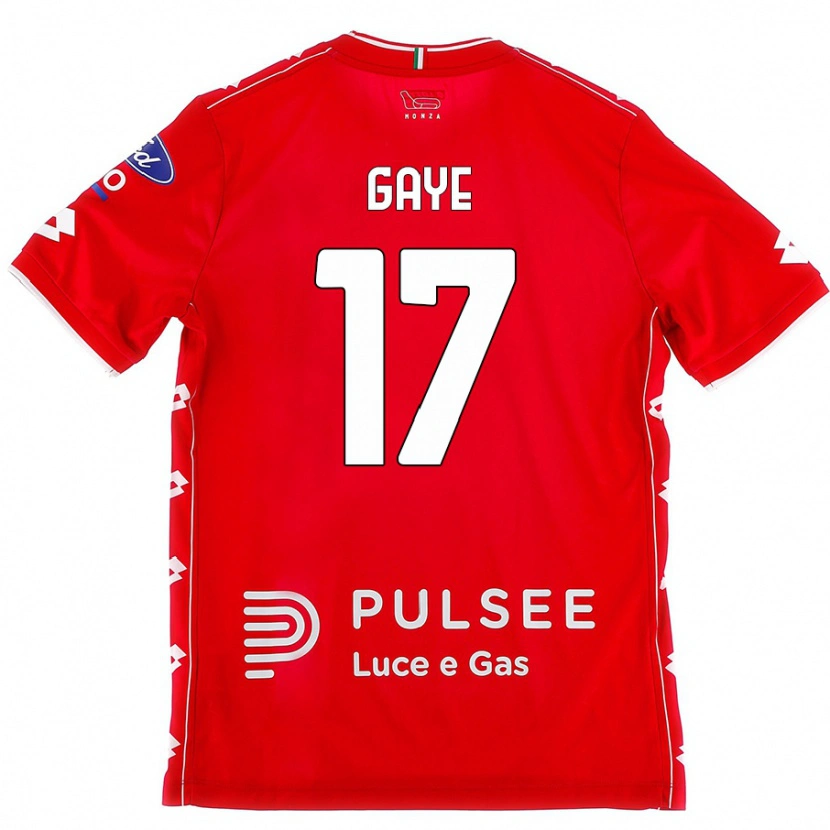 Danxen Kinderen Mamadou Gaye #17 Rood Wit Thuisshirt Thuistenue 2024/25 T-Shirt