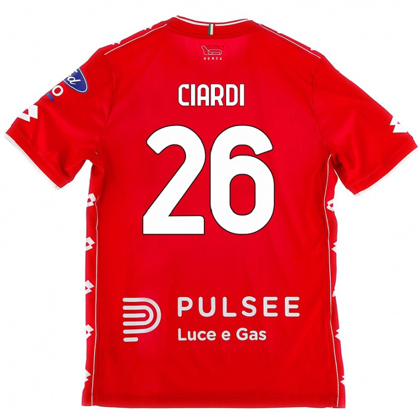 Danxen Kinderen Tommaso Ciardi #26 Rood Wit Thuisshirt Thuistenue 2024/25 T-Shirt