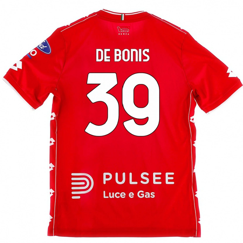 Danxen Kinderen Andrea De Bonis #39 Rood Wit Thuisshirt Thuistenue 2024/25 T-Shirt