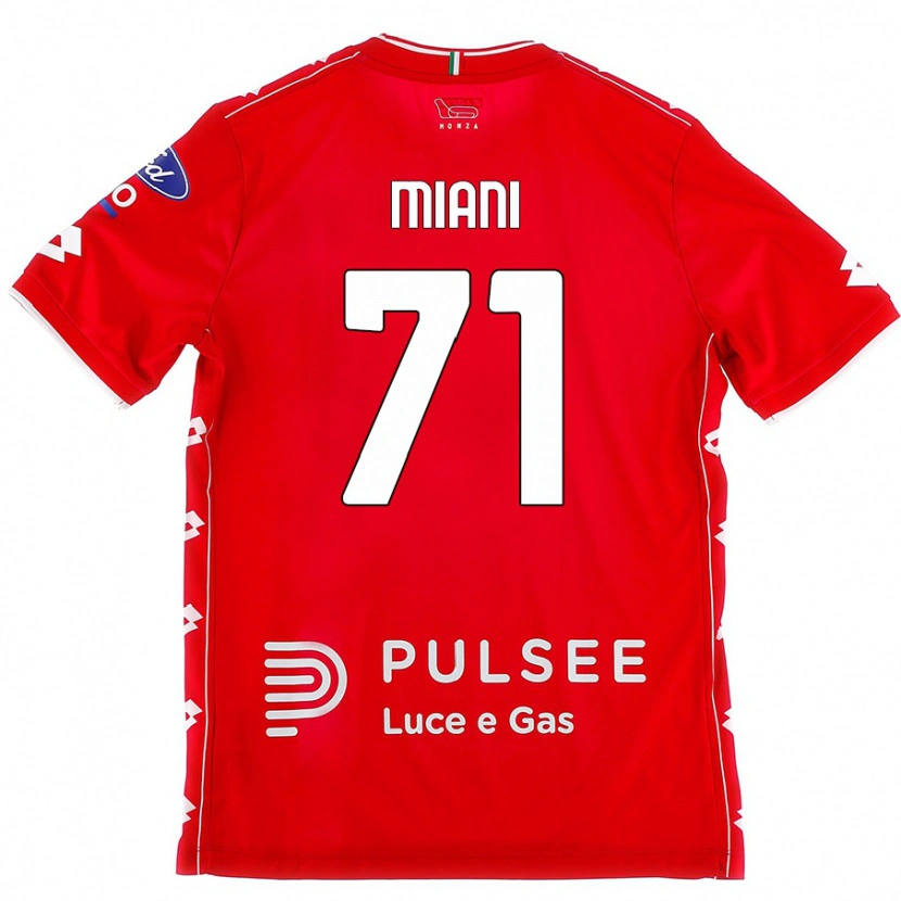 Danxen Kinderen Arthur Miani #71 Rood Wit Thuisshirt Thuistenue 2024/25 T-Shirt