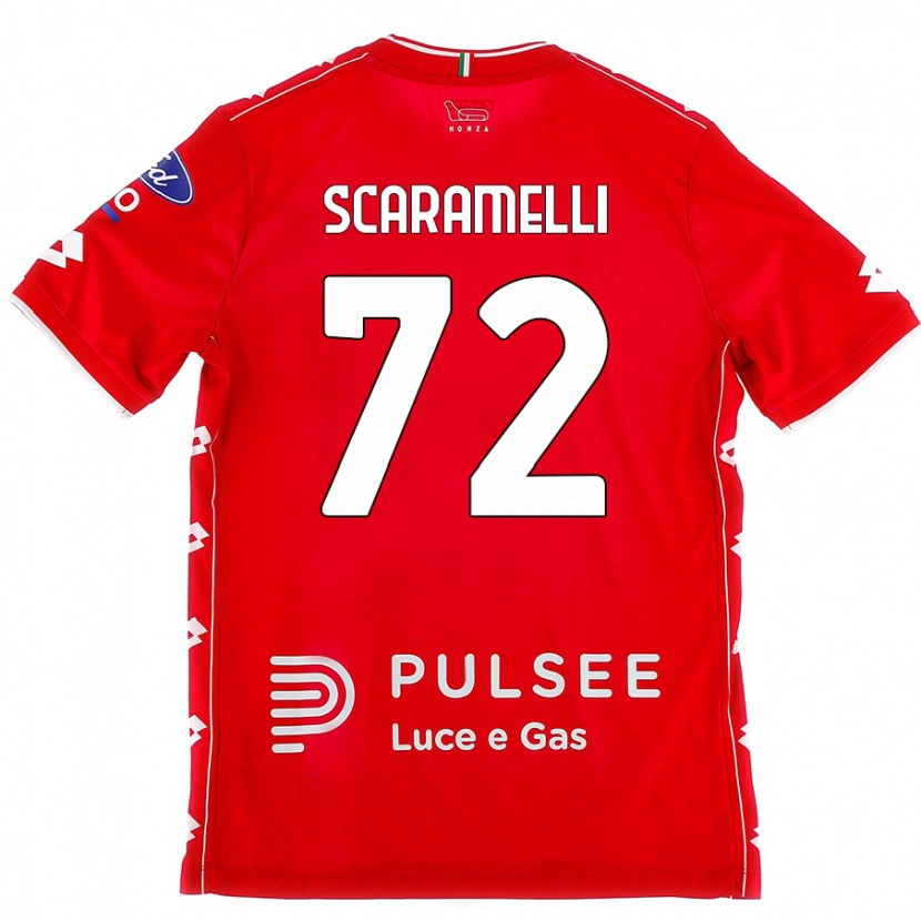 Danxen Kinderen Endris Scaramelli #72 Rood Wit Thuisshirt Thuistenue 2024/25 T-Shirt