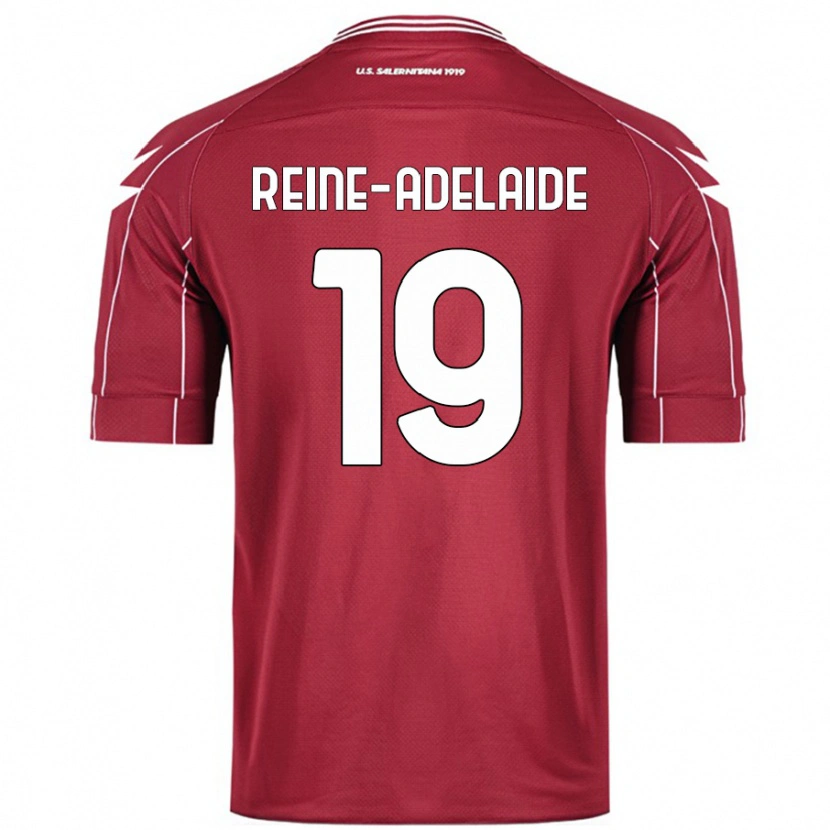 Danxen Kinderen Jeff Reine-Adélaïde #19 Bordeauxrood Thuisshirt Thuistenue 2024/25 T-Shirt