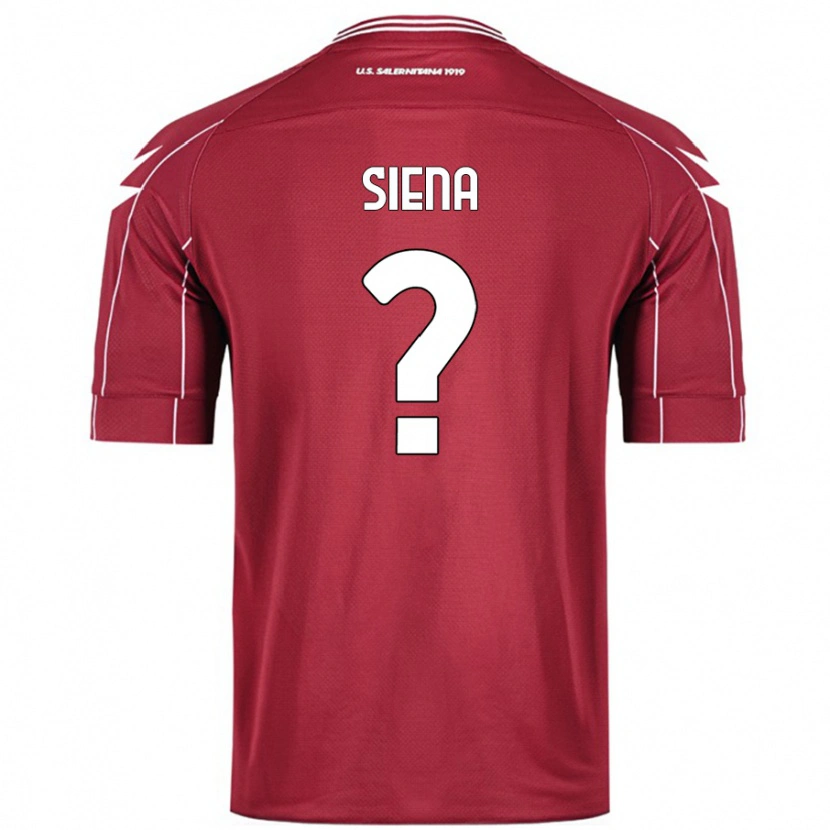 Danxen Kinderen Francesco Siena #0 Bordeauxrood Thuisshirt Thuistenue 2024/25 T-Shirt