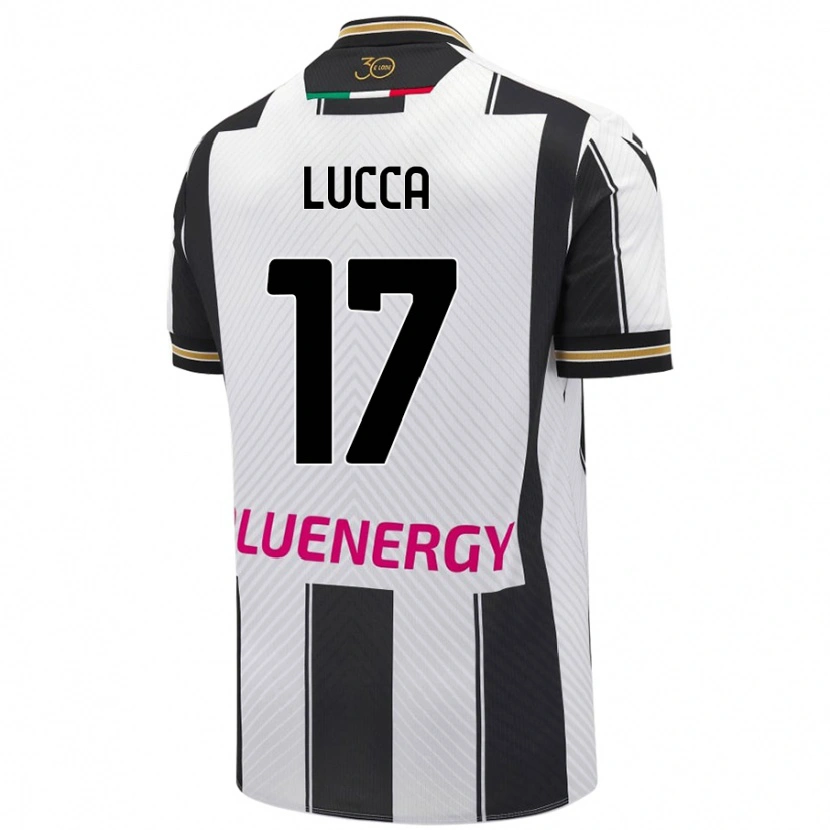 Danxen Kinderen Lorenzo Lucca #17 Wit Zwart Thuisshirt Thuistenue 2024/25 T-Shirt