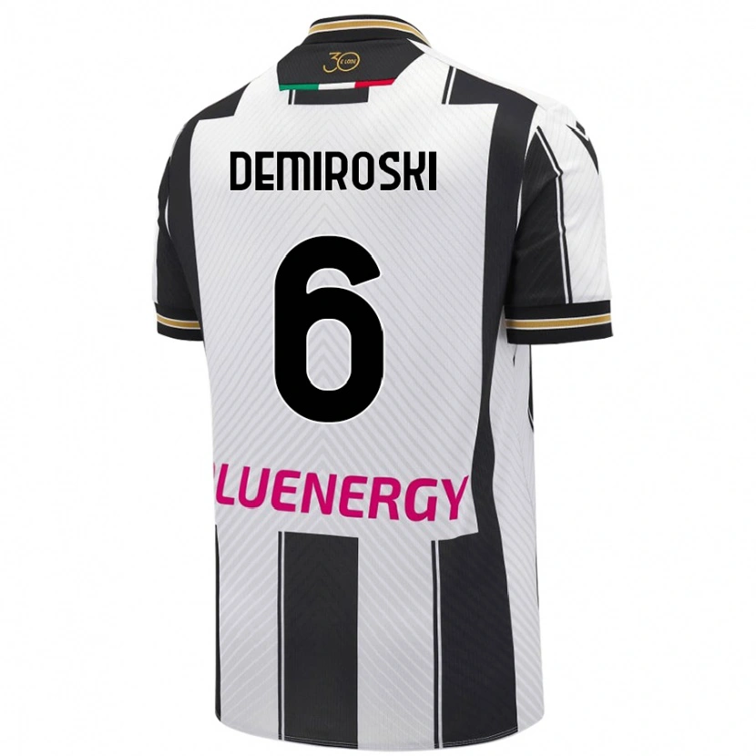 Danxen Kinderen Shenol Demiroski #6 Wit Zwart Thuisshirt Thuistenue 2024/25 T-Shirt